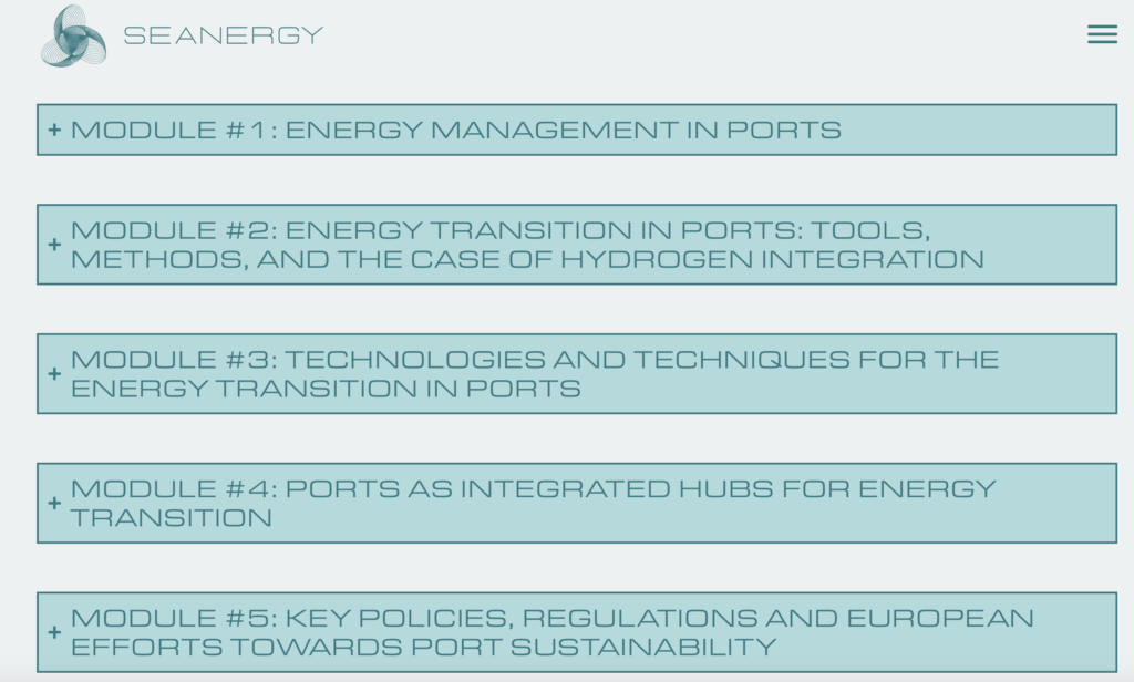 Seanergy Project - Academic Modules